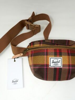 NEW Herschel Supply Co - Unisex Fourteen Hip Pack Belt Bag - Chestnut Plaid